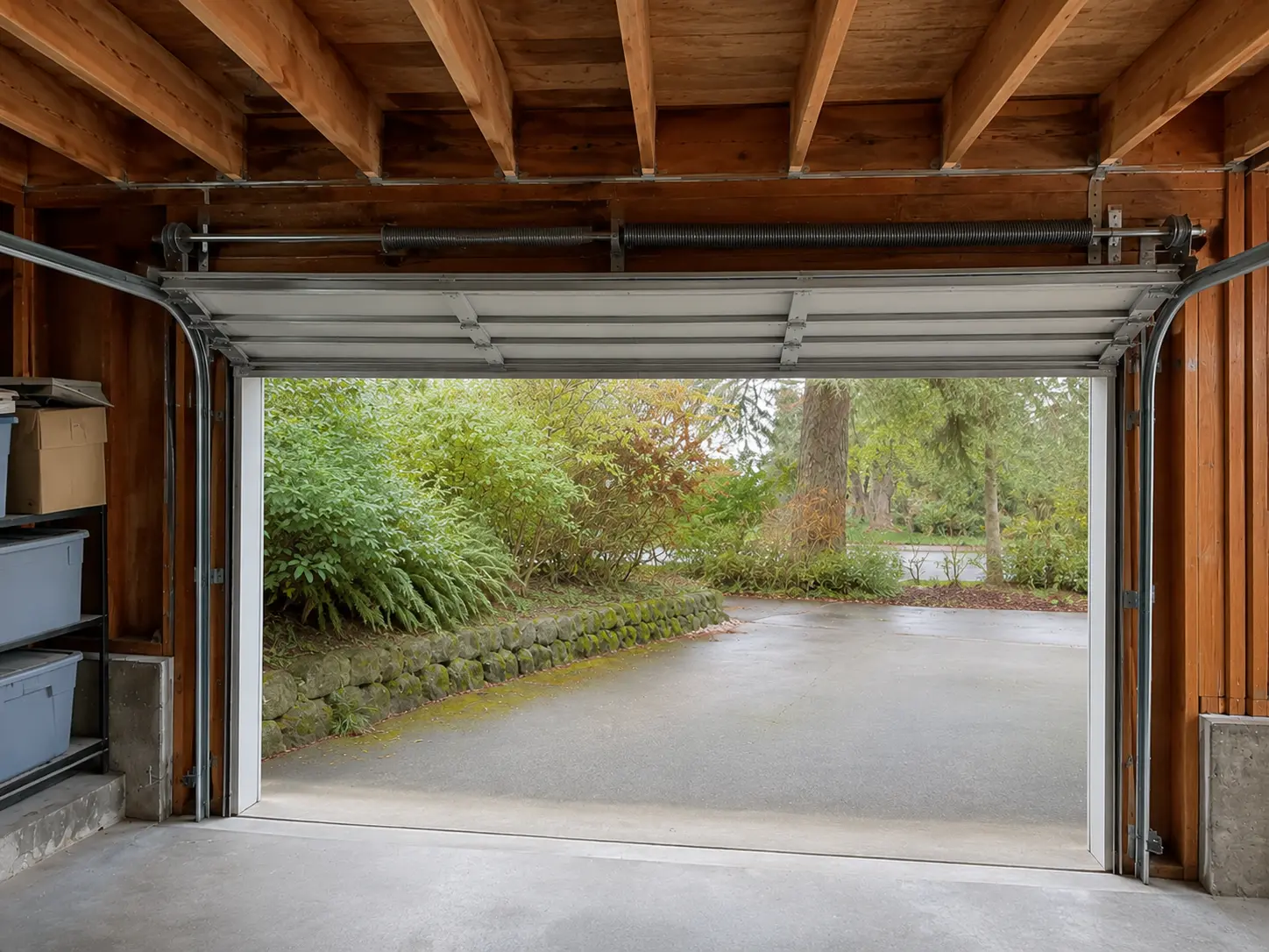 Replacement garage door spring installed by Boost Garage Doors on a Poulsbo, WA home.